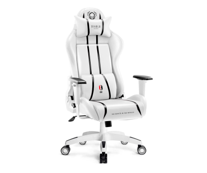 Fotel gamingowy DIABLO Chairs X-ONE 2.0 King Size biało-czarny